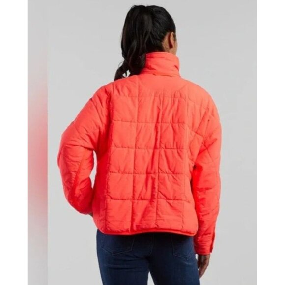 Free People Pippa Packable Puffer Jacket Size Medium M Hot Watermelon NWT $198 - Picture 3 of 6